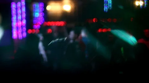 Colored Abstract Blurred Light Background in the night club Vidéo 72429667