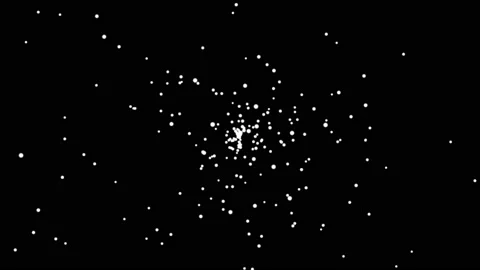 Colored abstract  explosion animation 3D ocean particles 4k Stock Footage 219215760