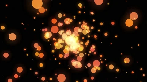 Colored abstract  explosion animation 3D ocean particles 4k basic Glow Spheres. Stock Footage 219215762
