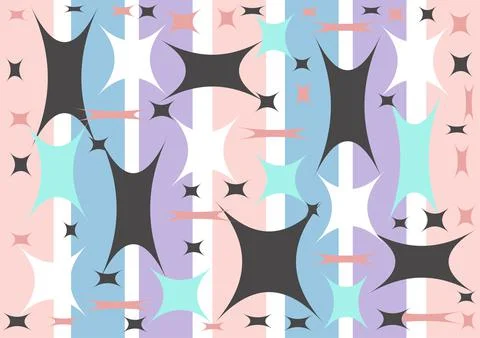 Colored abstract geometric pattern of the eighties Illustrazione stock