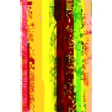 Colored abstract glitch art design background. Stock Illustration