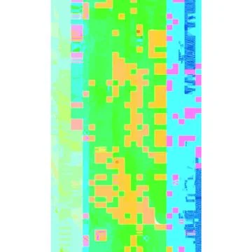 Colored abstract glitch art design background. Stock Illustration