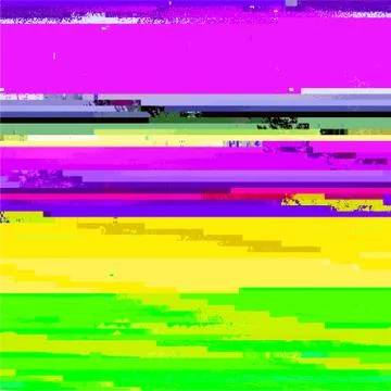 Colored abstract glitch art design background Stock Illustration