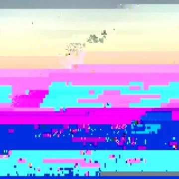 Colored abstract glitch art design background Stock Illustration