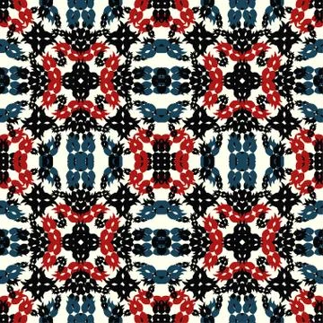 Colored abstract objects on a light background seamless pattern 스톡 일러스트