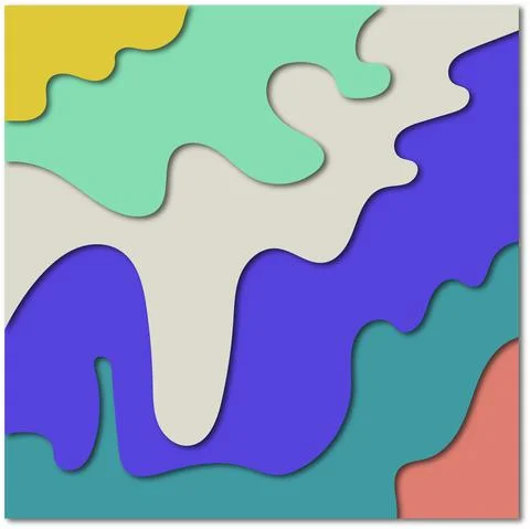 Colored abstract paper cut pattern .Design concept.Vector . Background templa Stock Illustration