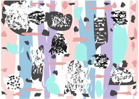 Colored abstract pattern of the eighties Ilustración de archivo