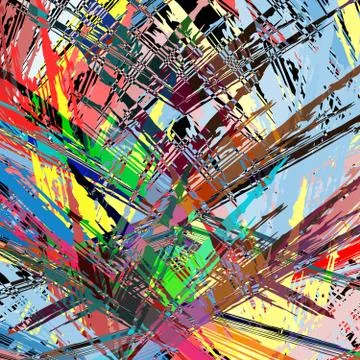 Colored abstract pattern graffiti Stock-Illustration