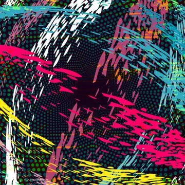 Colored abstract pattern graffiti 스톡 일러스트