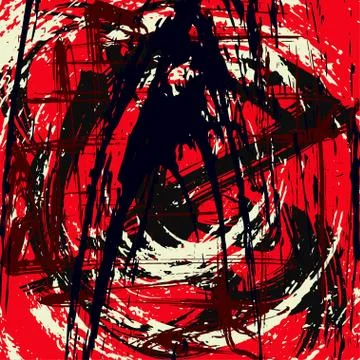 Colored abstract pattern graffiti Stock Illustration