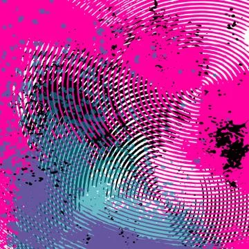 Colored abstract pattern graffiti Illustrazione stock