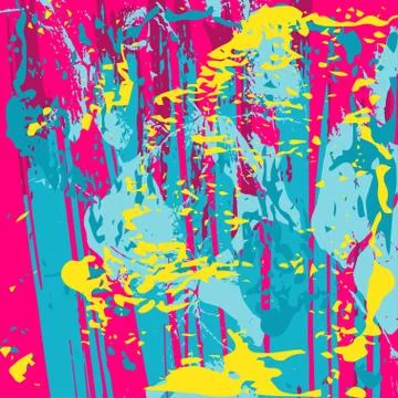 Colored abstract pattern graffiti Stock Illustration