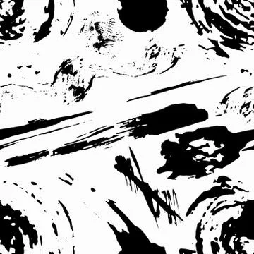 Colored abstract seamless pattern in graffiti style. Quality vector illustrat Stock Illustration