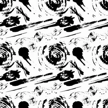 Colored abstract seamless pattern in graffiti style. Quality vector illustrat Stock Illustration