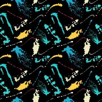 Colored abstract seamless pattern in graffiti style quality vector illustrati 스톡 일러스트