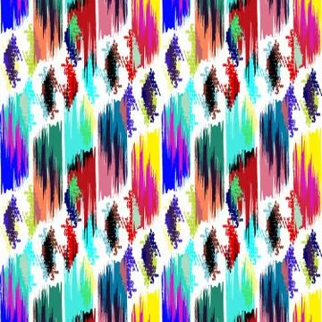 Colored abstract seamless pattern in graffiti style. Quality vector illustrat Illustrazione stock