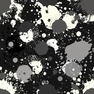 Colored abstract seamless pattern in graffiti style. Quality vector illustrat Stock Illustration