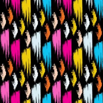 Colored abstract seamless pattern in graffiti style. Quality vector illustrat Stock-Illustration