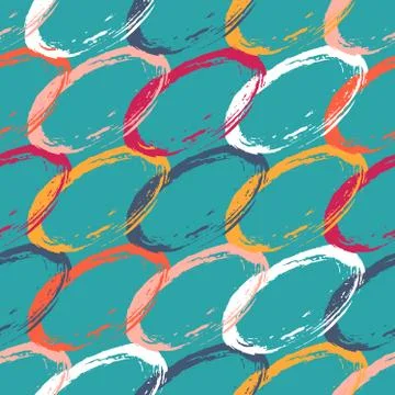 Colored abstract seamless pattern in graffiti style. Quality vector illustrat Stock Illustration