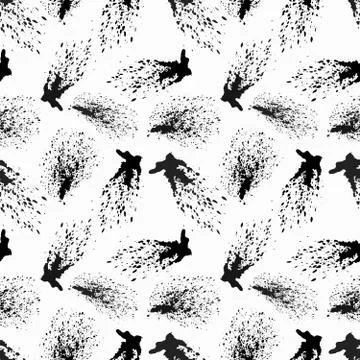 Colored abstract seamless pattern in graffiti style. Quality vector illustrat Illustrazione stock