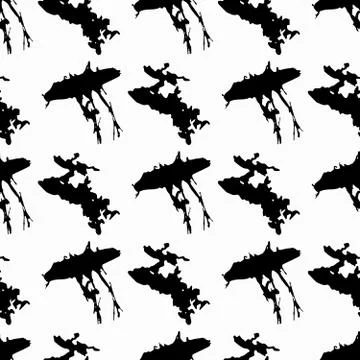 Colored abstract seamless pattern in graffiti style. Quality vector illustrat Illustrazione stock