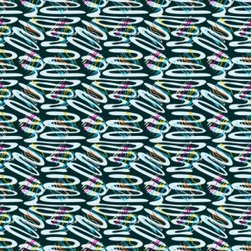 Colored abstract seamless pattern in graffiti style. Quality vector illustrat Stock-Illustration