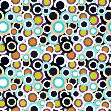 Colored abstract seamless pattern in graffiti style. Quality vector illustrat Stock Illustration