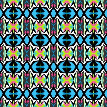Colored abstract seamless pattern Stock Illustration