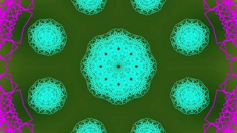 Colored Abstract Tracery Kaleida Stock Footage 73580862