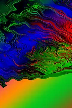 Colored abstraction on a light background. Delicate lines. Stock Illustration