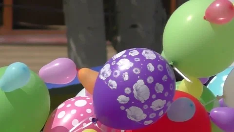 Colored air balloons Stock Footage 81338114