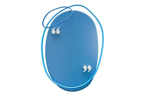 Colored amoeba shape to use as a text base with quotes Stock Illustration