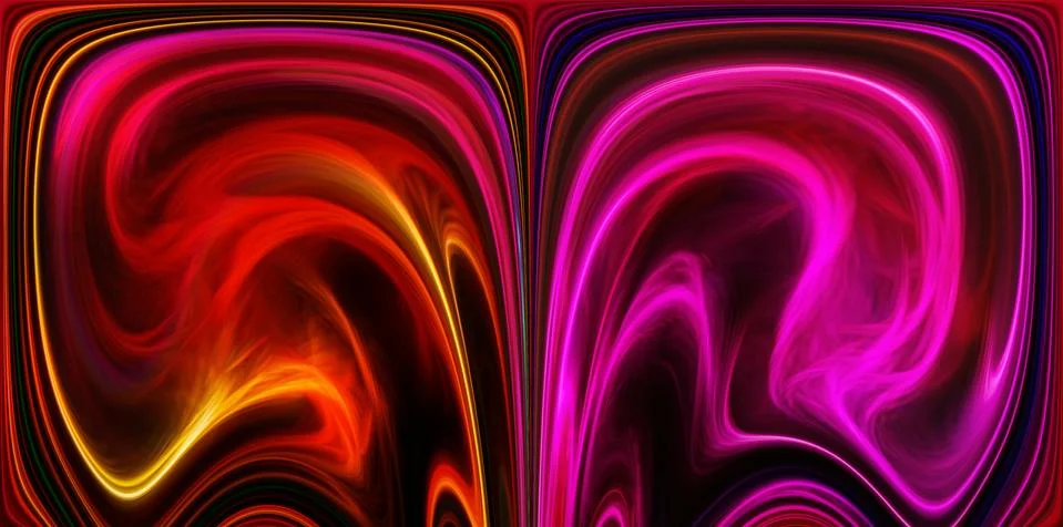 Colored and mirrored background Stock Illustration