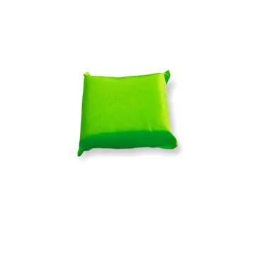 Colored and square pillows on a white background Stock Photos