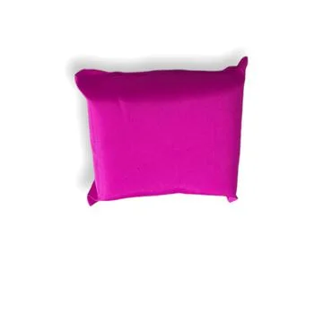 Colored and square pillows on a white background Stock Photos