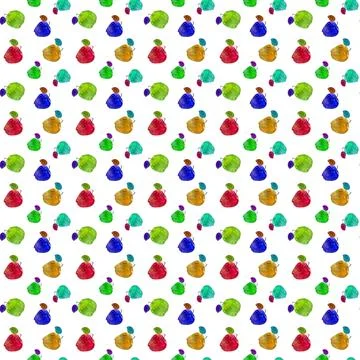 Colored apples Stock Illustration