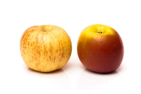 Colored apples Stock Photos