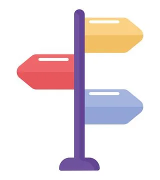 Colored arrow signs Stock Illustration