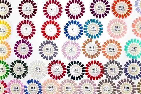 Colored artificial nails Stock Photos