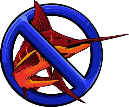 Colored atlantic swordfish marlin vector illustration design Stock-Illustration