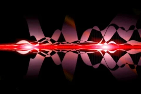 Colored Audio Waves and flares Video stock 112503