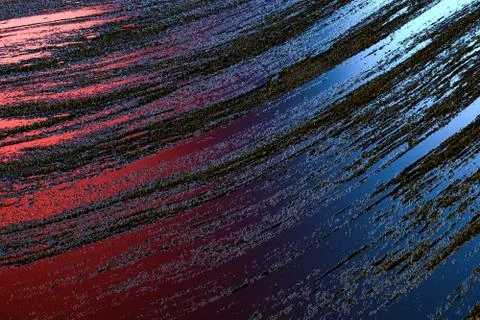 Colored background with abstract relief closeup. 3d render Stock Photos