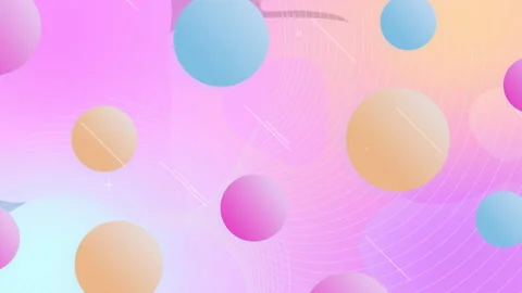 Colored background with balloons on a gradient. Stock Footage 218613439
