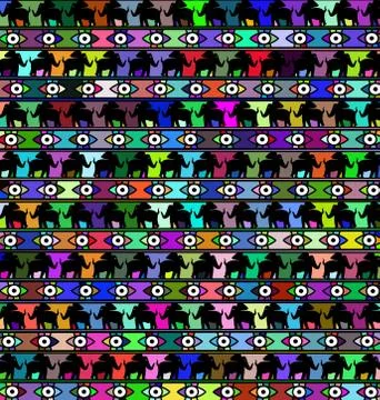 Colored background elephant Stock Illustration