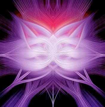 Colored background with flowing abstract geometric lines and shapes Stock Illustration