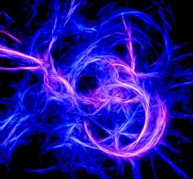 Colored background  flowing abstract geometric lines shapes Stock Illustration