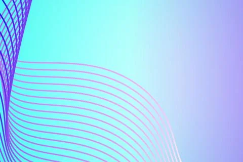 Colored background with flying waves geometric lines. Foto stock