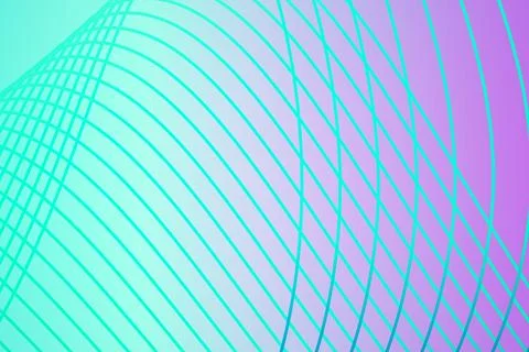 Colored background with flying waves geometric lines. Stock Photos