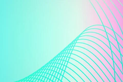 Colored background with flying waves geometric lines. Stock Photos