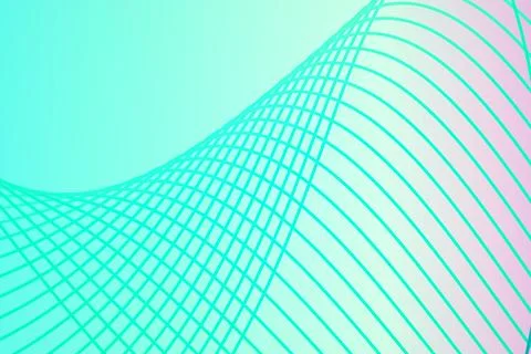 Colored background with flying waves geometric lines. Stock Photos